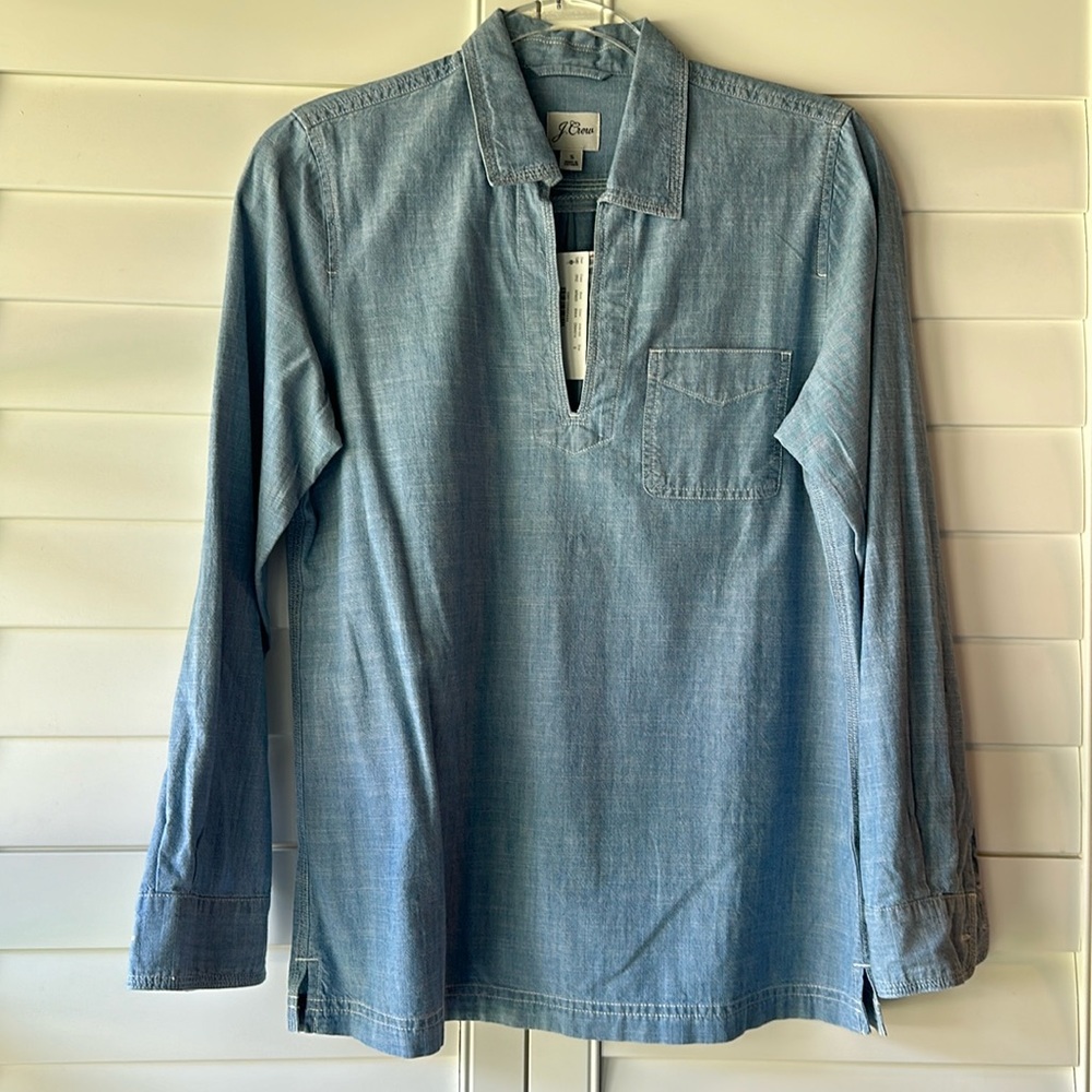 J crew denim chambray shirt